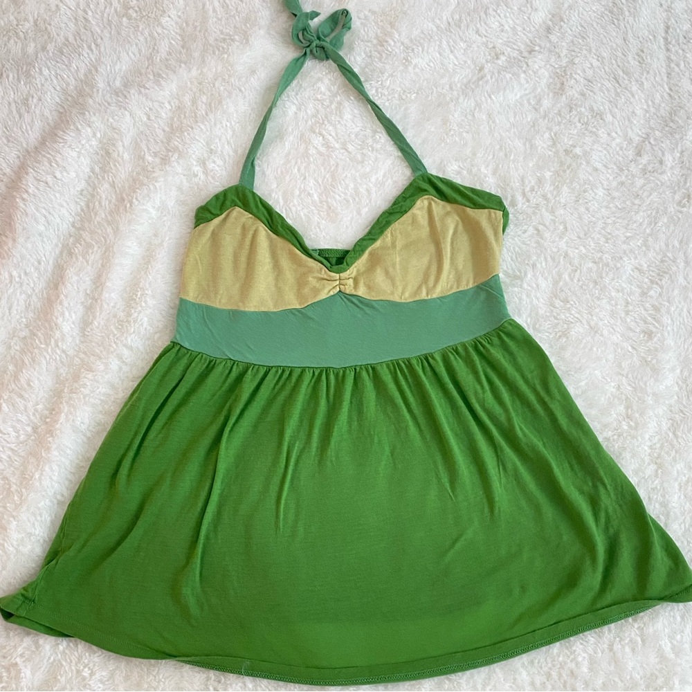 Vintage Colorblock Halter Top